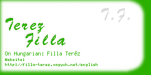 terez filla business card